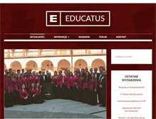 Tablet Screenshot of educatus.pl